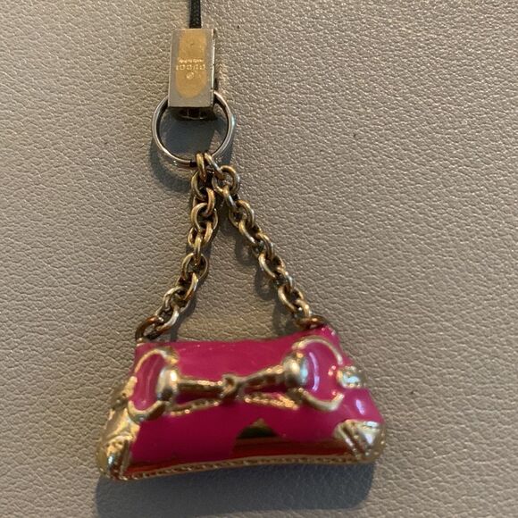 Pink Vintage Gucci Purse Charm
